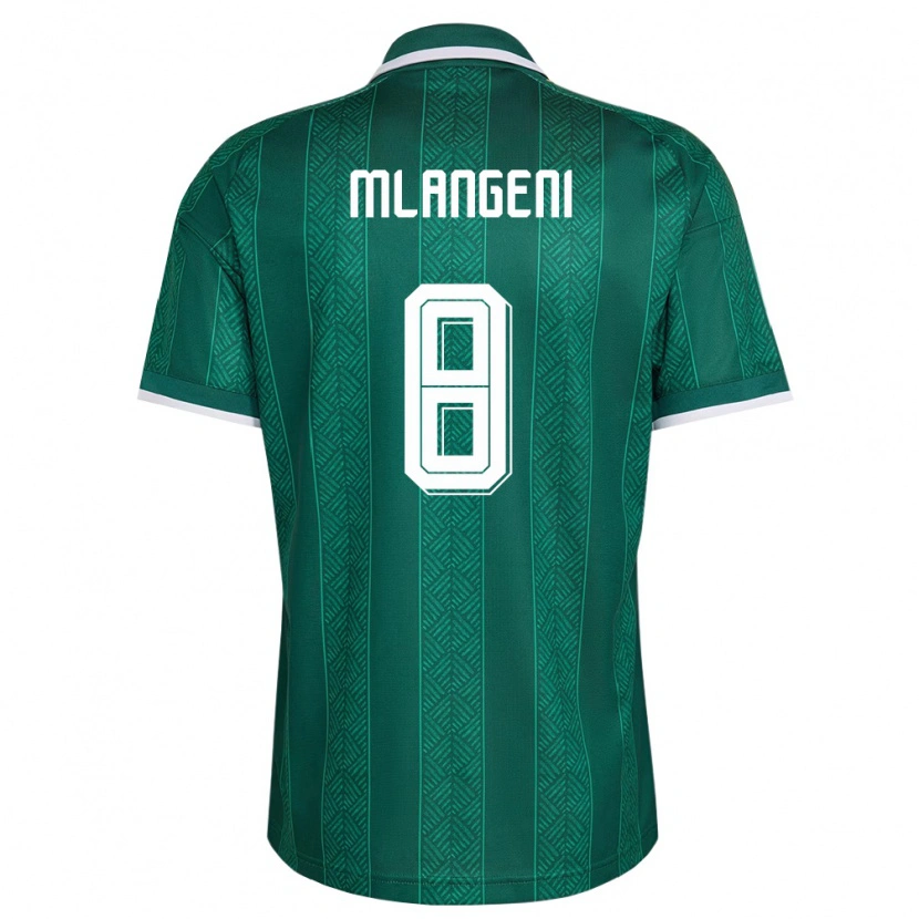 Danxen Men South Africa Teboho Mlangeni #8 Green White Gold Away Jersey 26-28 T-Shirt