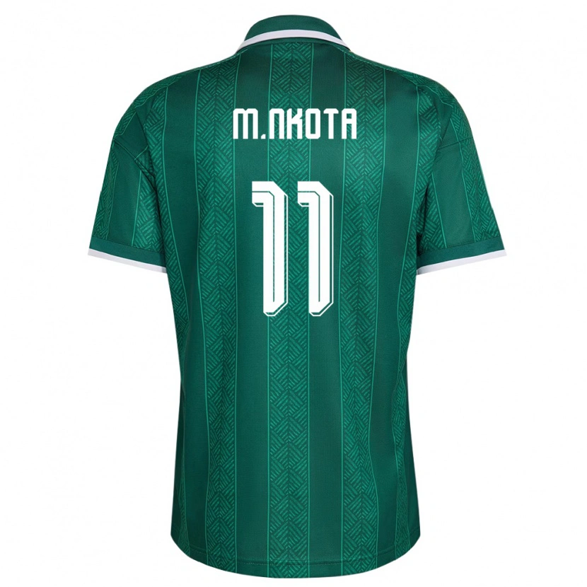 Danxen Men South Africa Mohau Nkota #11 Green White Gold Away Jersey 26-28 T-Shirt