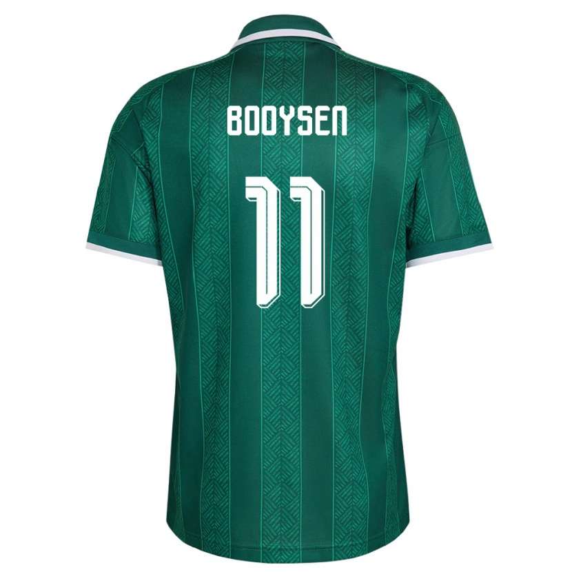 Danxen Men South Africa Alwande Booysen #11 Green White Gold Away Jersey 26-28 T-Shirt