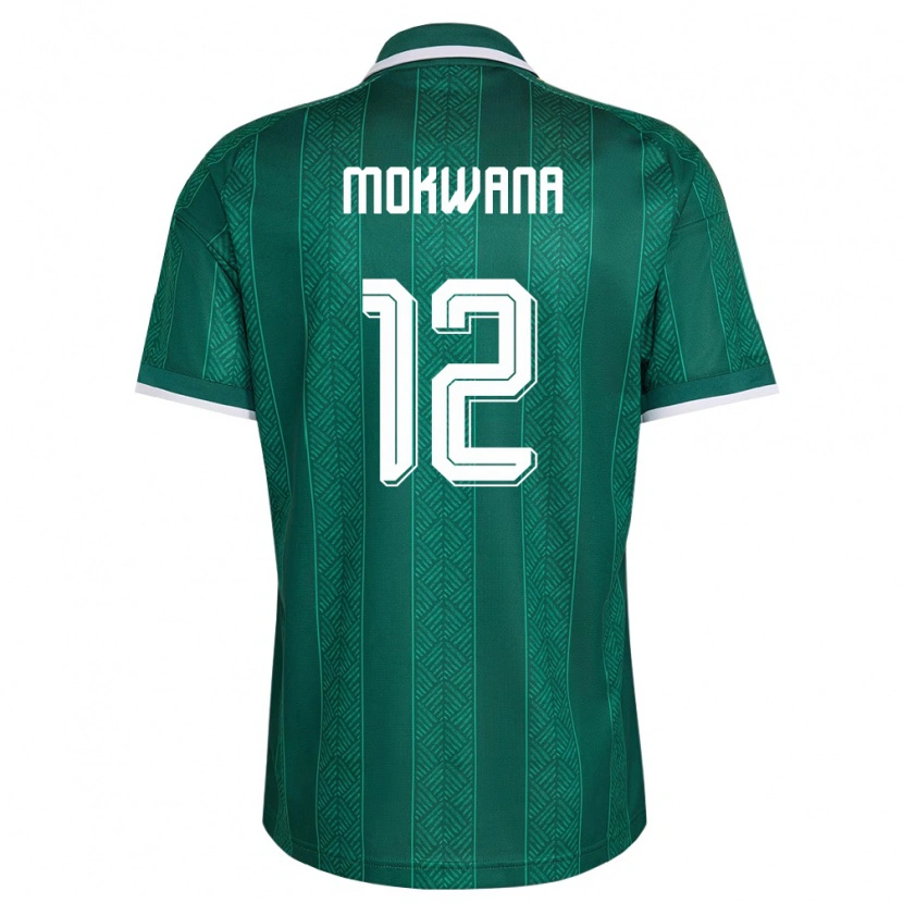 Danxen Men South Africa Elias Mokwana #12 Green White Gold Away Jersey 26-28 T-Shirt
