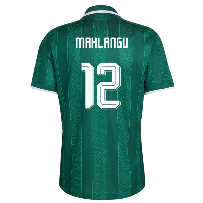 Danxen Men South Africa Thabang Mahlangu #12 Green White Gold Away Jersey 26-28 T-Shirt