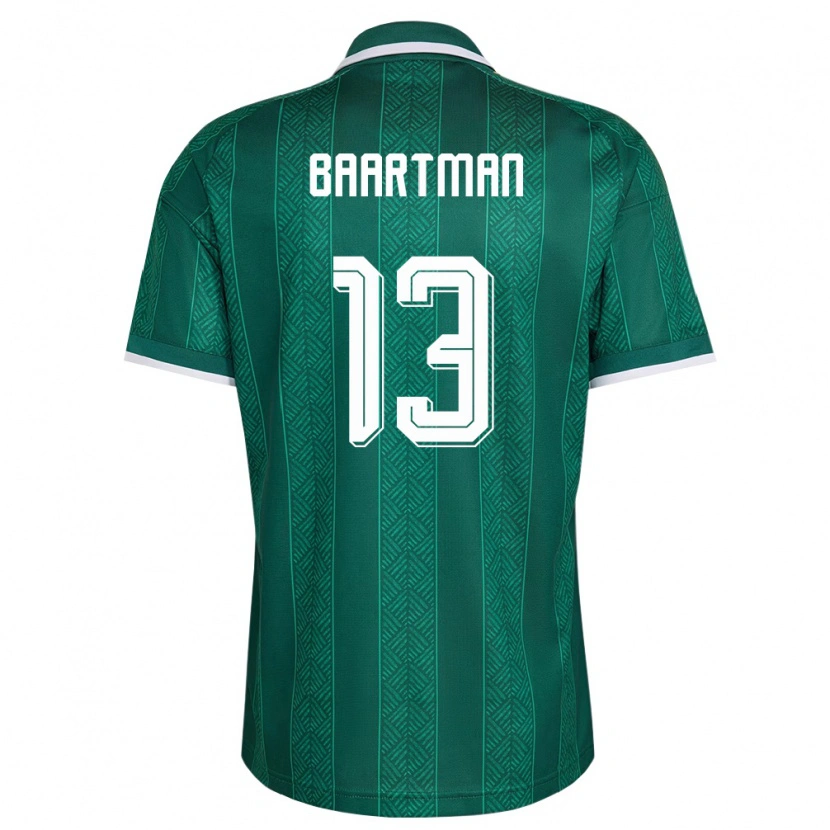 Danxen Men South Africa Luke Baartman #13 Green White Gold Away Jersey 26-28 T-Shirt