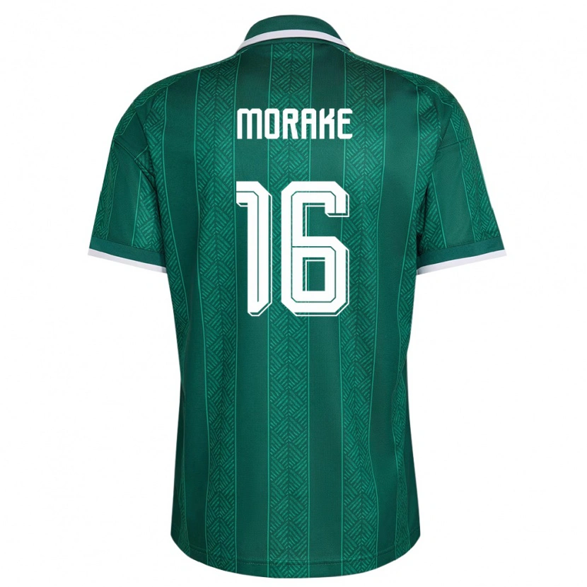 Danxen Men South Africa Keabetswe Morake #16 Green White Gold Away Jersey 26-28 T-Shirt