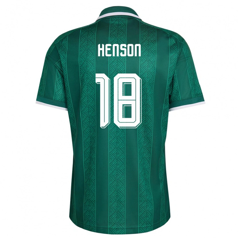 Danxen Men South Africa Will Henson #18 Green White Gold Away Jersey 26-28 T-Shirt