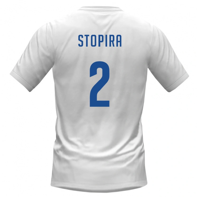 Danxen Men Cape Verde Stopira #2 White Burgundy Away Jersey 26-28 T-Shirt