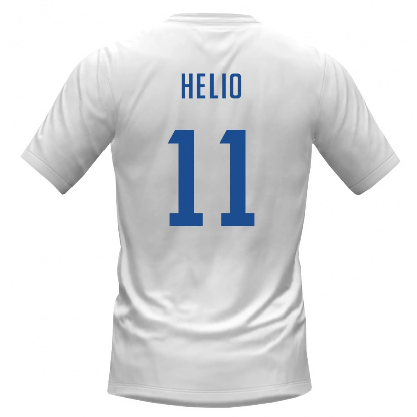 Danxen Men Cape Verde Hélio Varela #11 White Burgundy Away Jersey 26-28 T-Shirt