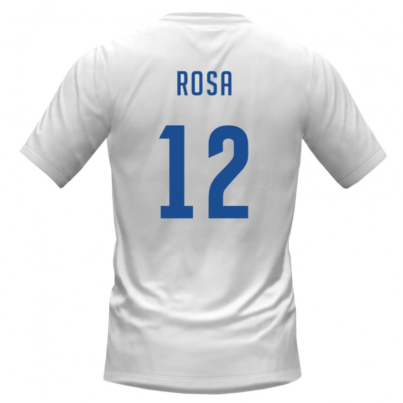 Danxen Men Cape Verde Márcio Rosa #12 White Burgundy Away Jersey 26-28 T-Shirt