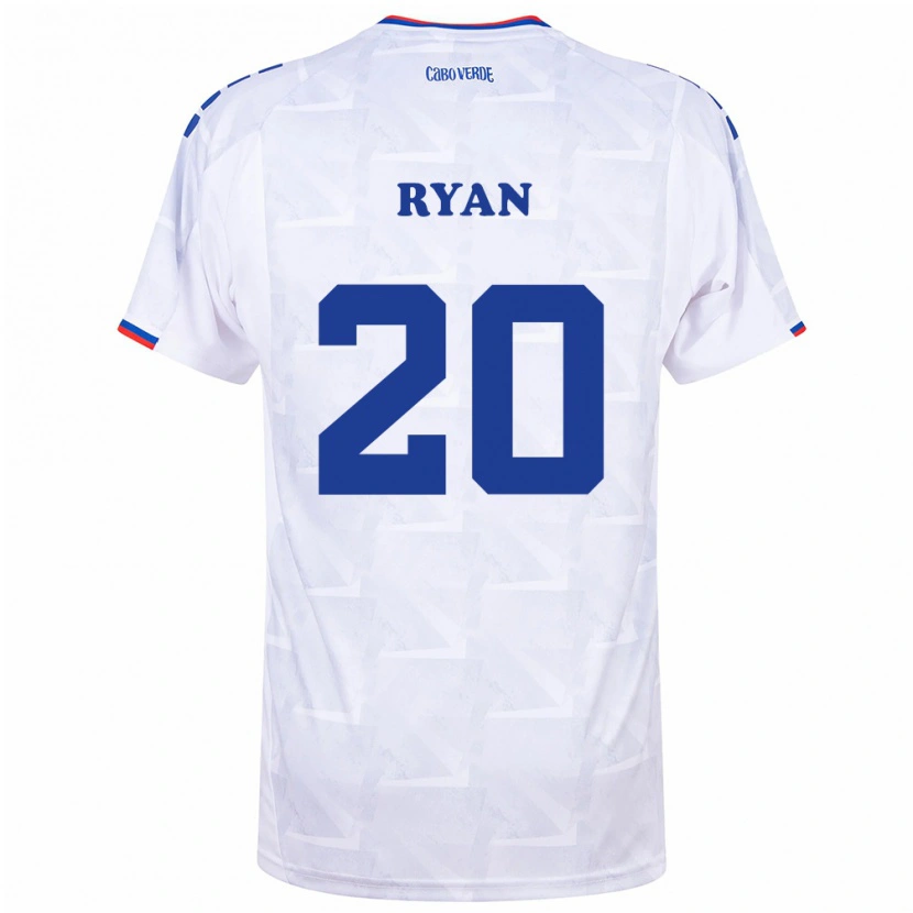 Danxen Men Cape Verde Ryan Mendes #20 White Burgundy Away Jersey 26-28 T-Shirt
