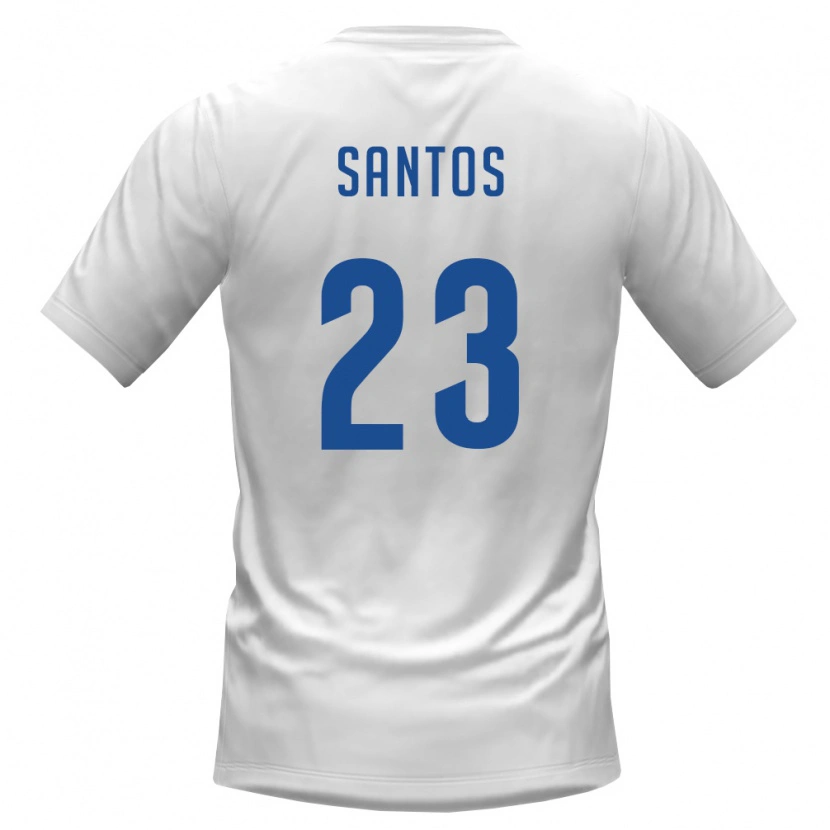 Danxen Men Cape Verde Ricardo Santos #23 White Burgundy Away Jersey 26-28 T-Shirt