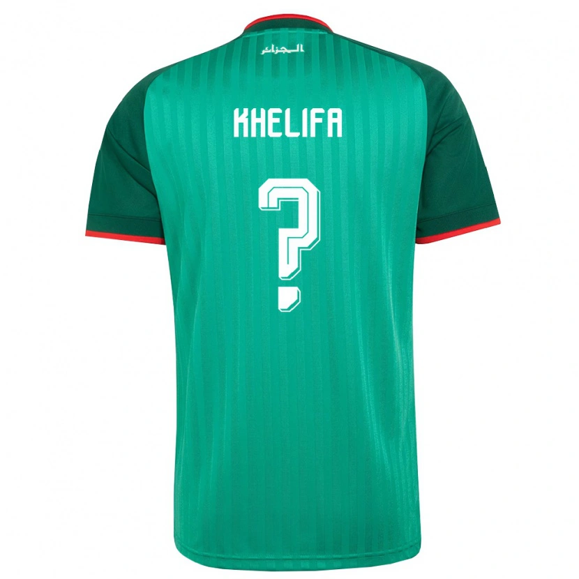 Danxen Men Algeria Anthony Khelifa #0 Green Red White Away Jersey 26-28 T-Shirt