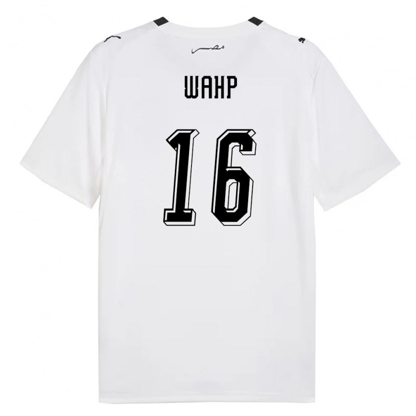 Danxen Men Egypt Ahmed Wahp #16 White Gray Black Away Jersey 26-28 T-Shirt