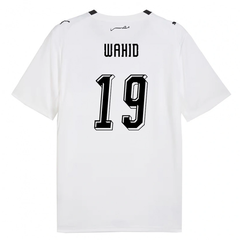Danxen Men Egypt Ahmed Wahid #19 White Gray Black Away Jersey 26-28 T-Shirt