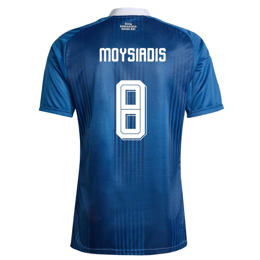 Danxen Men Greece Alexandros Moysiadis #8 Navy Blue White Away Jersey 26-28 T-Shirt