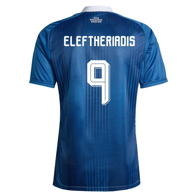 Danxen Men Greece Vasilios Eleftheriadis #9 Navy Blue White Away Jersey 26-28 T-Shirt