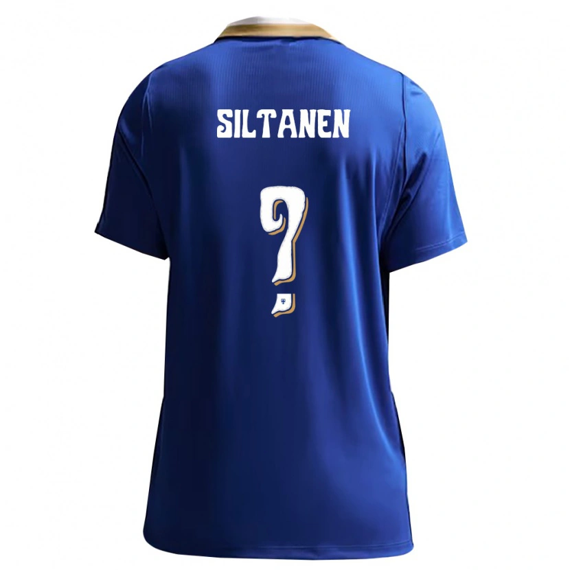 Danxen Men Finland Eetu Siltanen #0 Blue White Away Jersey 26-28 T-Shirt