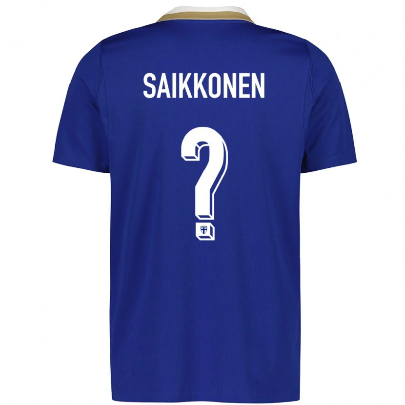 Danxen Men Finland Otso Saikkonen #0 Blue White Away Jersey 26-28 T-Shirt