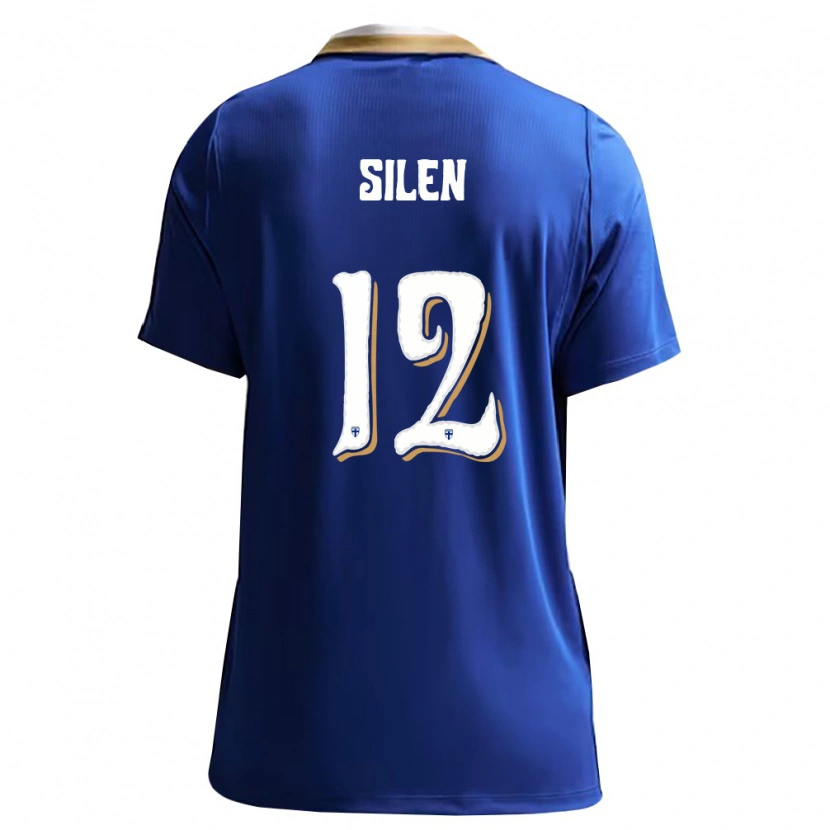 Danxen Men Finland Kasperi Silen #12 Blue White Away Jersey 26-28 T-Shirt