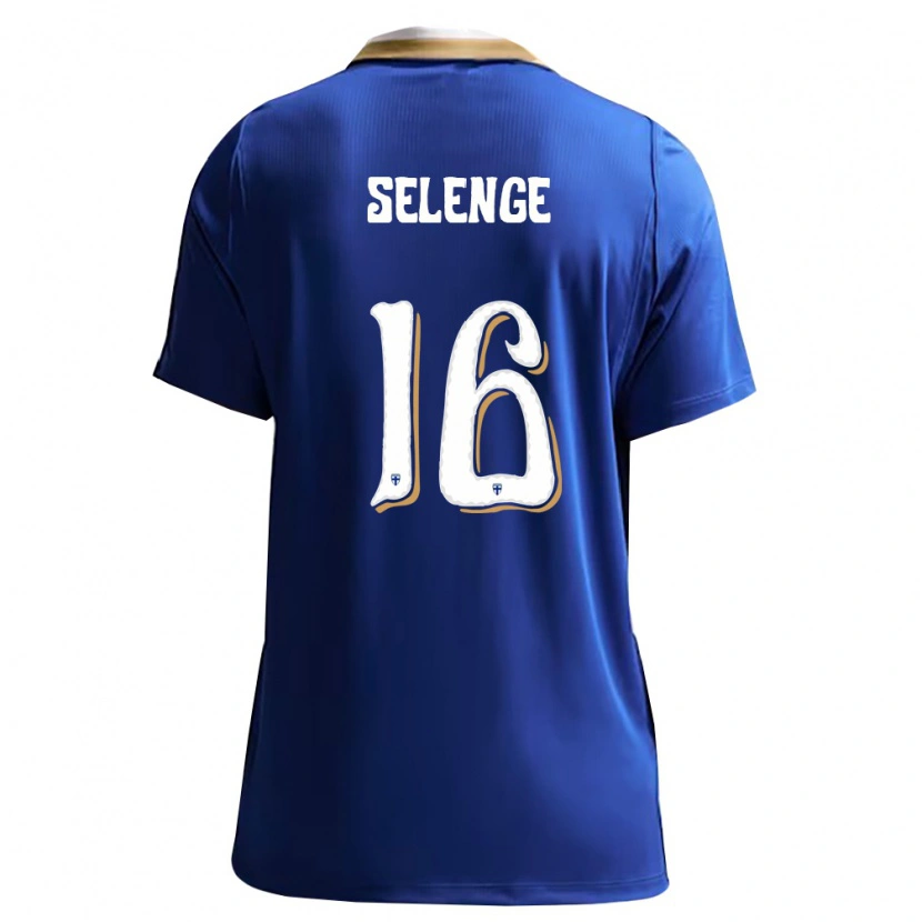 Danxen Men Finland Jeff Selenge #16 Blue White Away Jersey 26-28 T-Shirt