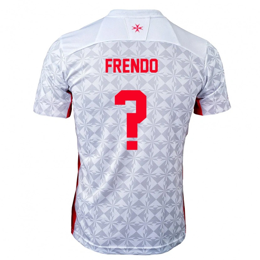 Danxen Men Malta Liam Frendo #0 Gray White Red Away Jersey 26-28 T-Shirt