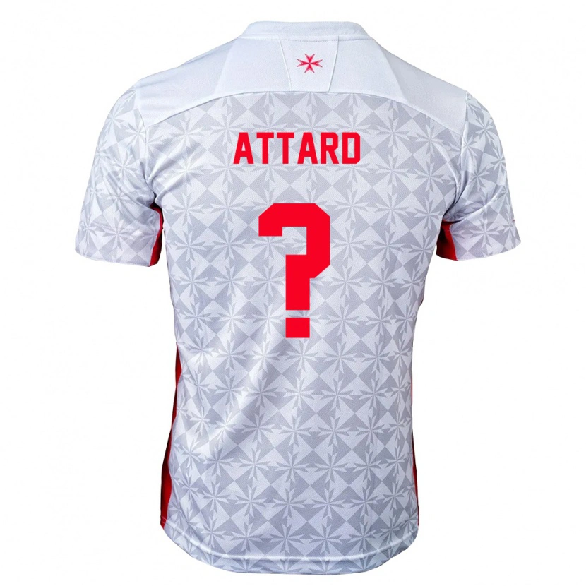 Danxen Men Malta Nikolai Attard #0 Gray White Red Away Jersey 26-28 T-Shirt