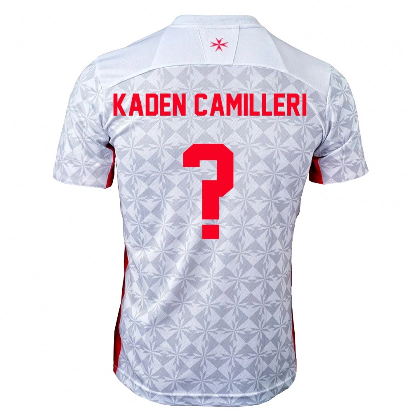 Danxen Men Malta Kaden Camilleri #0 Gray White Red Away Jersey 26-28 T-Shirt