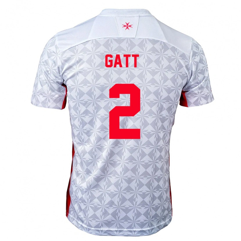 Danxen Men Malta Liam Gatt #2 Gray White Red Away Jersey 26-28 T-Shirt