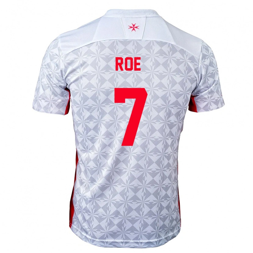 Danxen Men Malta Jayden Roe #7 Gray White Red Away Jersey 26-28 T-Shirt