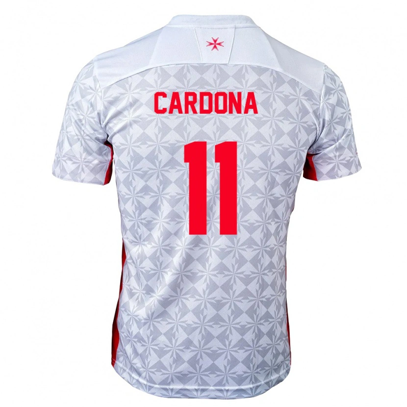Danxen Men Malta Irvin Cardona #11 Gray White Red Away Jersey 26-28 T-Shirt