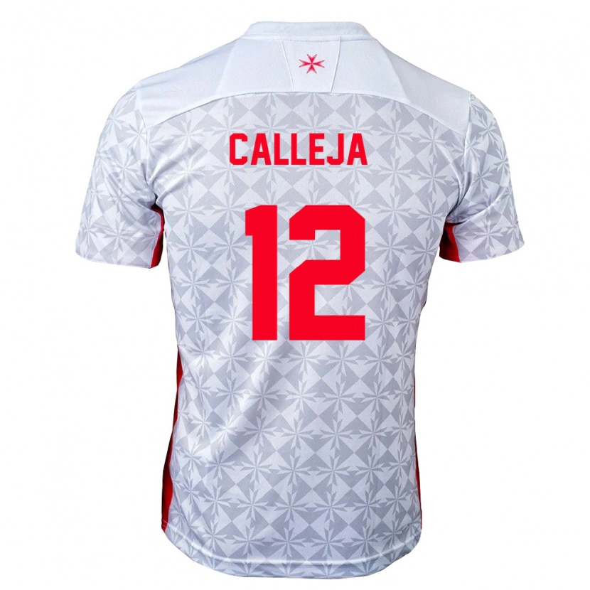 Danxen Men Malta Jaiel Calleja #12 Gray White Red Away Jersey 26-28 T-Shirt