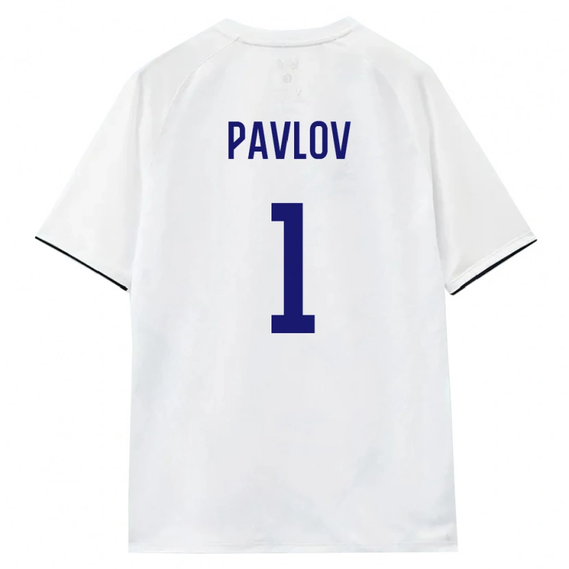 Danxen Men Russia Nikita Pavlov #1 White Brown Black Away Jersey 26-28 T-Shirt