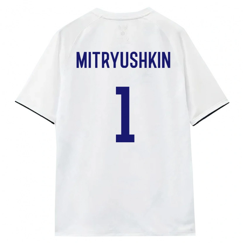 Danxen Men Russia Anton Mitryushkin #1 White Brown Black Away Jersey 26-28 T-Shirt