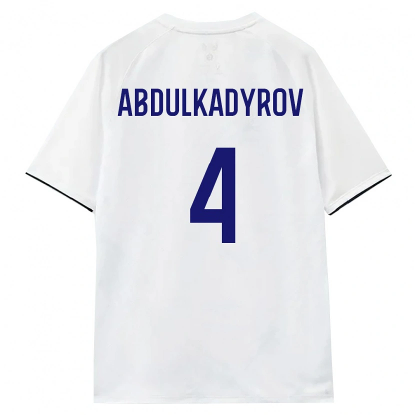 Danxen Men Russia Dzhamalutdin Abdulkadyrov #4 White Brown Black Away Jersey 26-28 T-Shirt