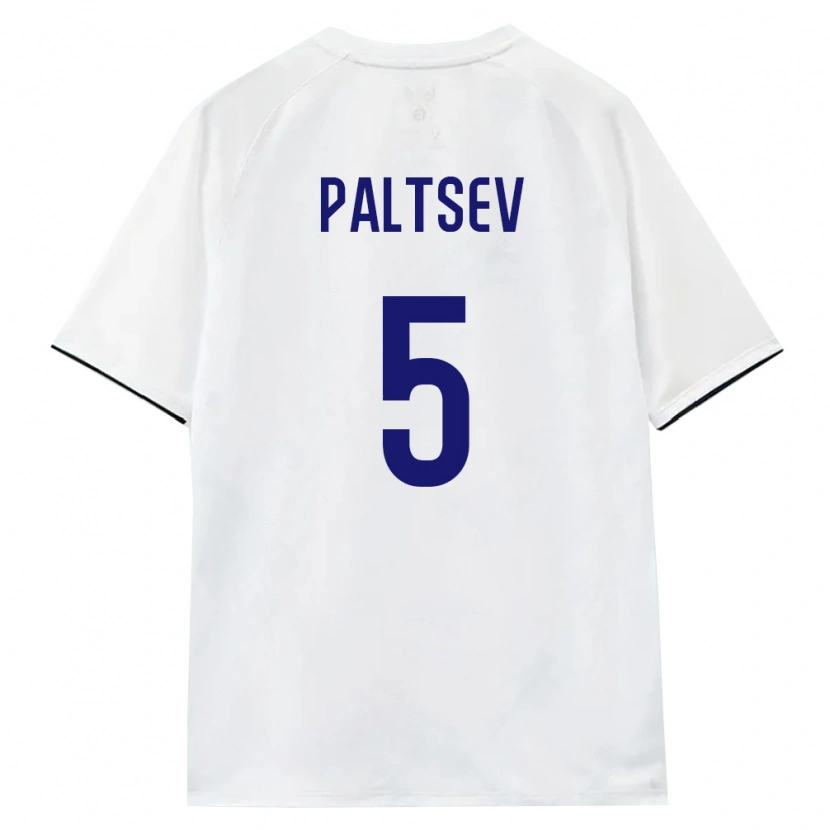 Danxen Men Russia Valentin Paltsev #5 White Brown Black Away Jersey 26-28 T-Shirt