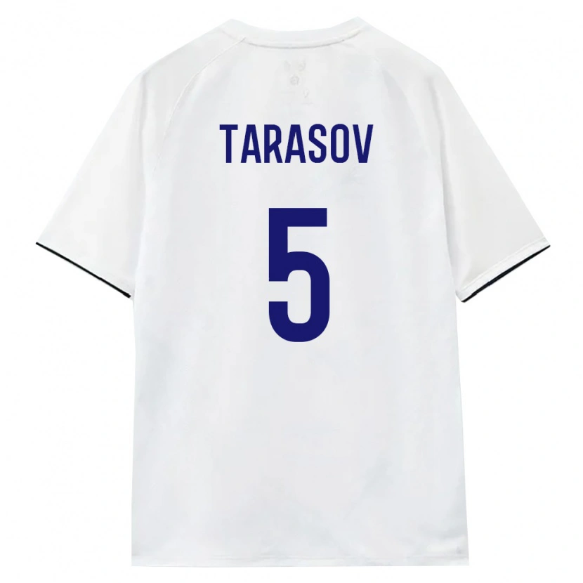 Danxen Men Russia Aleksandr Tarasov #5 White Brown Black Away Jersey 26-28 T-Shirt