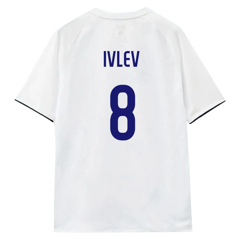 Danxen Men Russia Andrey Ivlev #8 White Brown Black Away Jersey 26-28 T-Shirt