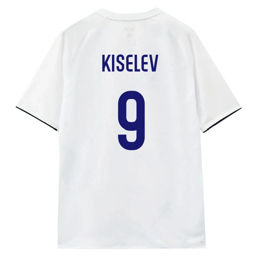 Danxen Men Russia Daniil Kiselev #9 White Brown Black Away Jersey 26-28 T-Shirt