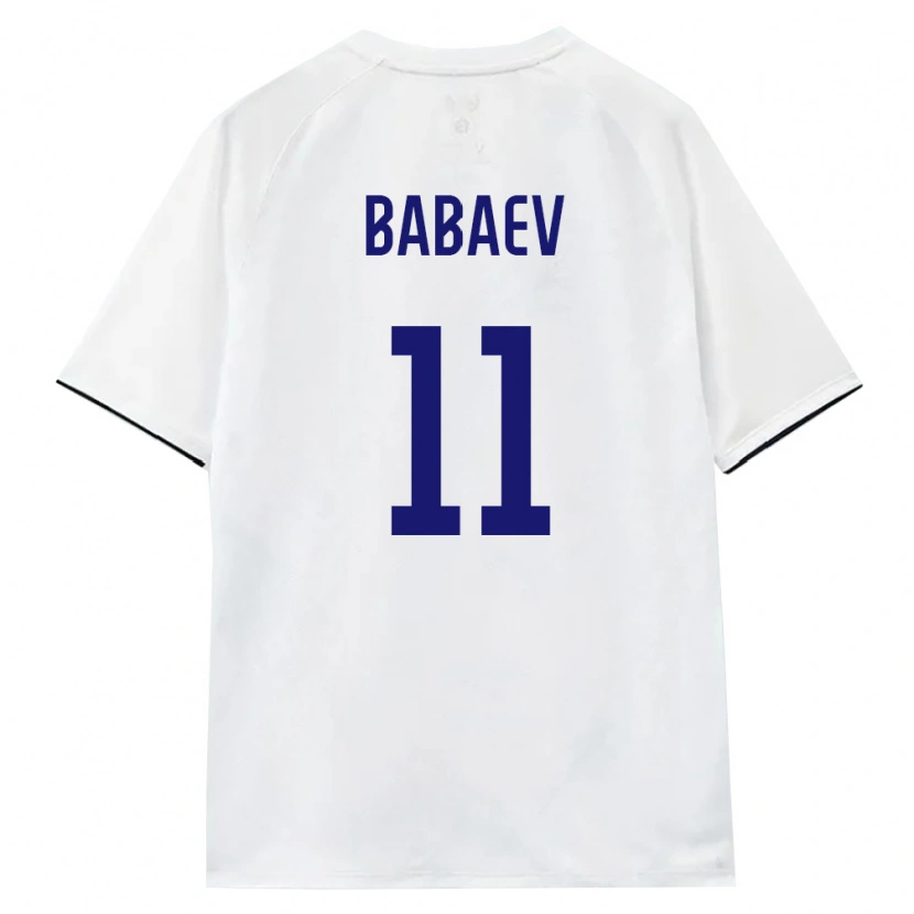 Danxen Men Russia Ulvi Babaev #11 White Brown Black Away Jersey 26-28 T-Shirt