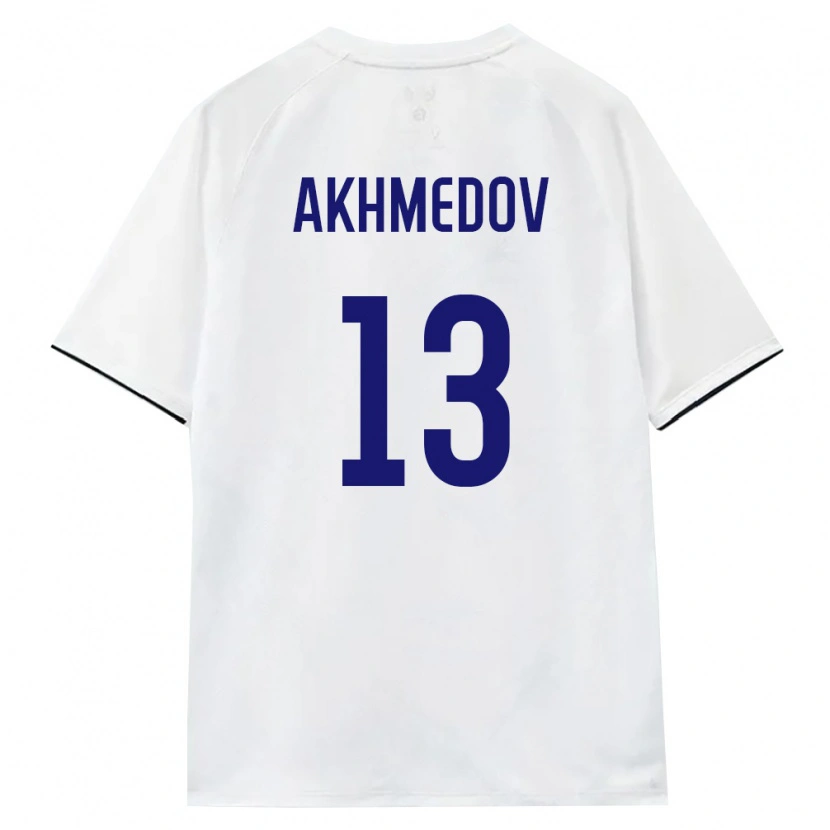 Danxen Men Russia Ilyas Akhmedov #13 White Brown Black Away Jersey 26-28 T-Shirt