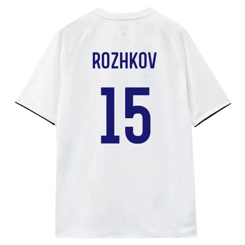 Danxen Men Russia Ilya Rozhkov #15 White Brown Black Away Jersey 26-28 T-Shirt