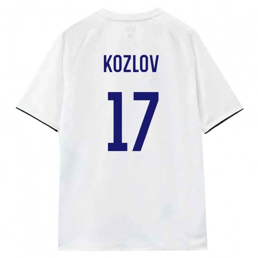 Danxen Men Russia Danila Kozlov #17 White Brown Black Away Jersey 26-28 T-Shirt