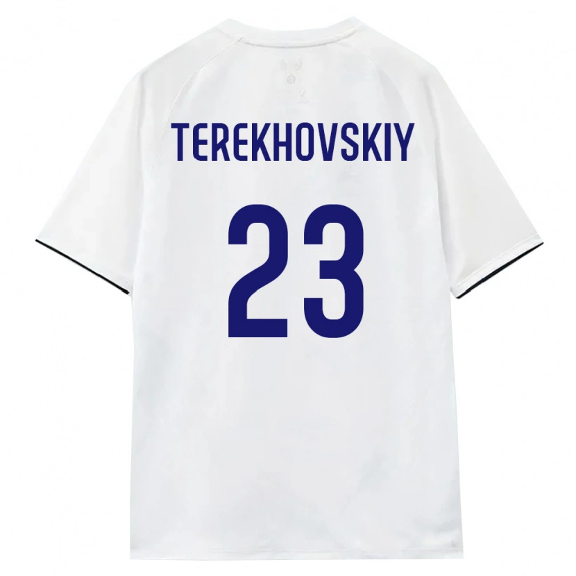 Danxen Men Russia Ignat Terekhovskiy #23 White Brown Black Away Jersey 26-28 T-Shirt