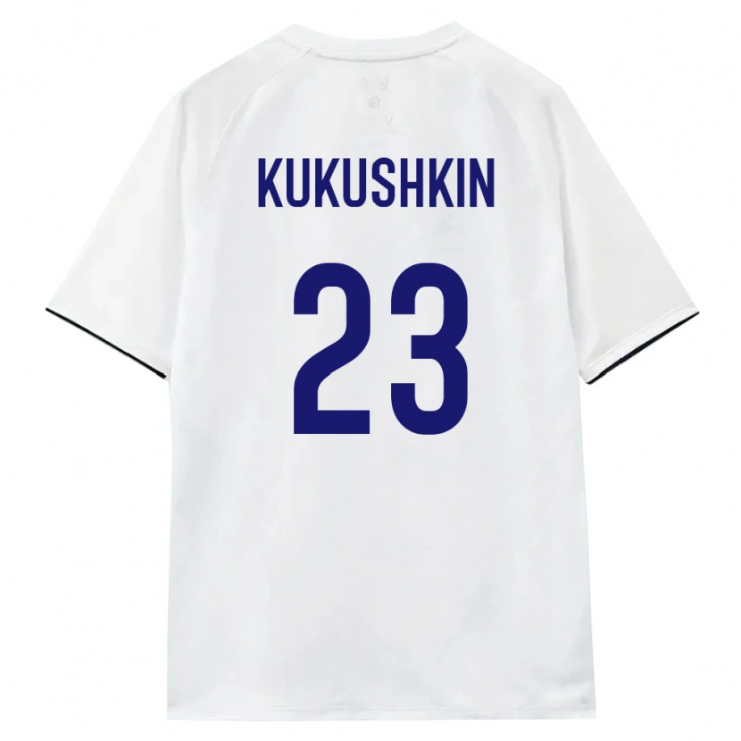 Danxen Men Russia Egor Kukushkin #23 White Brown Black Away Jersey 26-28 T-Shirt