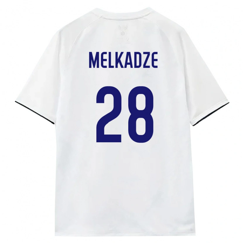 Danxen Men Russia Georgiy Melkadze #28 White Brown Black Away Jersey 26-28 T-Shirt