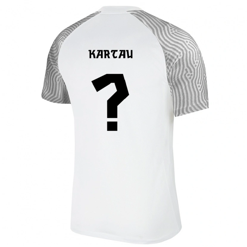 Danxen Men Estonia Imre Kartau #0 White Gray Away Jersey 26-28 T-Shirt