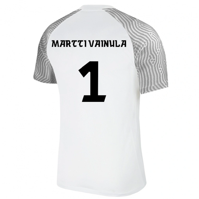 Danxen Men Estonia Jan Martti Vainula #1 White Gray Away Jersey 26-28 T-Shirt