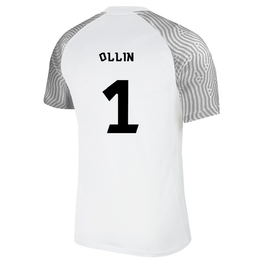 Danxen Men Estonia Harly Ollin #1 White Gray Away Jersey 26-28 T-Shirt