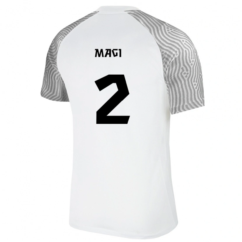 Danxen Men Estonia Karl Mägi #2 White Gray Away Jersey 26-28 T-Shirt