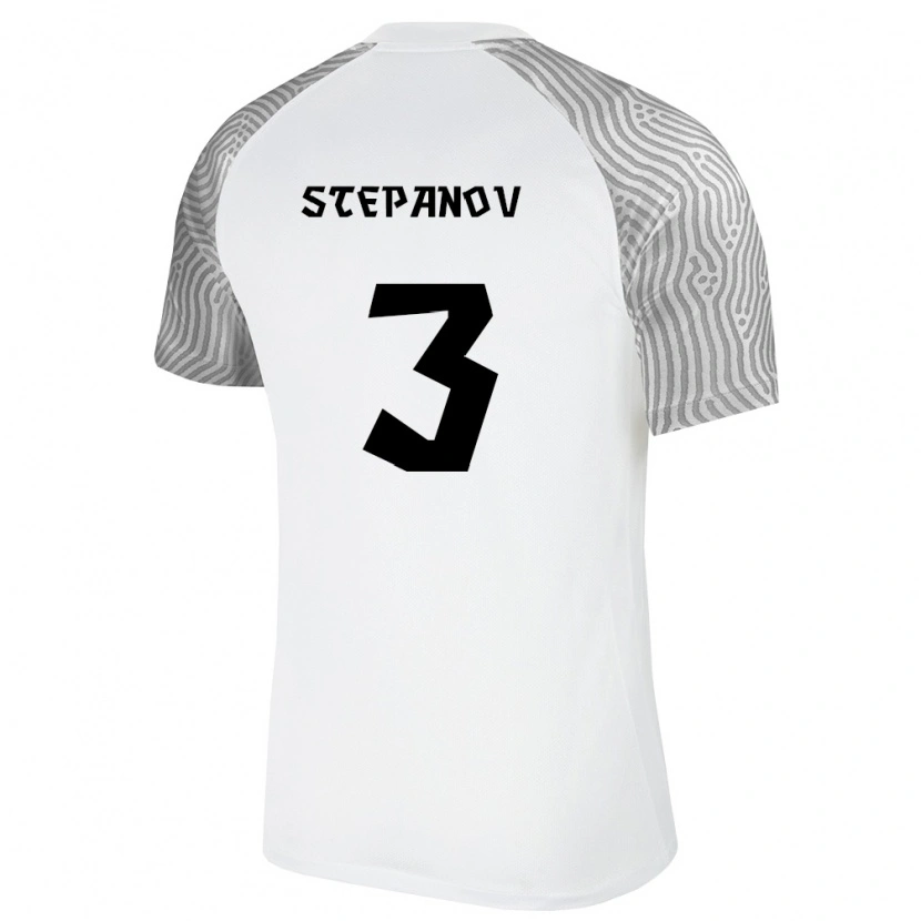 Danxen Men Estonia Roman Stepanov #3 White Gray Away Jersey 26-28 T-Shirt