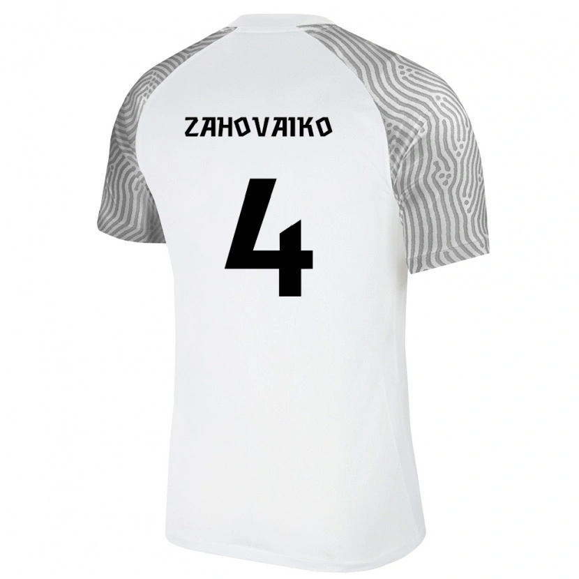 Danxen Men Estonia Tristan Zahovaiko #4 White Gray Away Jersey 26-28 T-Shirt