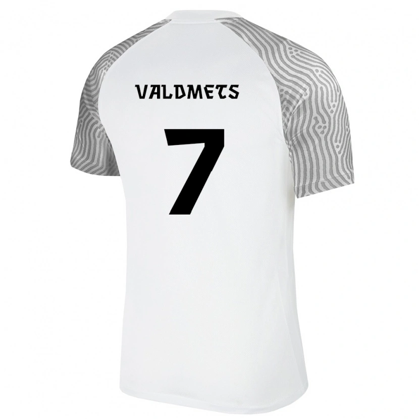 Danxen Men Estonia Remo Valdmets #7 White Gray Away Jersey 26-28 T-Shirt